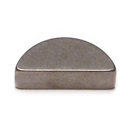 Midwest Fastener Woodruff Key, 5 x 6.5 mm Key Size, Steel Zinc, 5 PK 32331